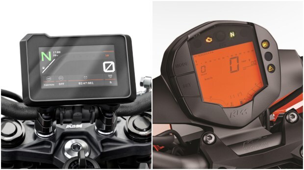 KTM Duke 125 display
