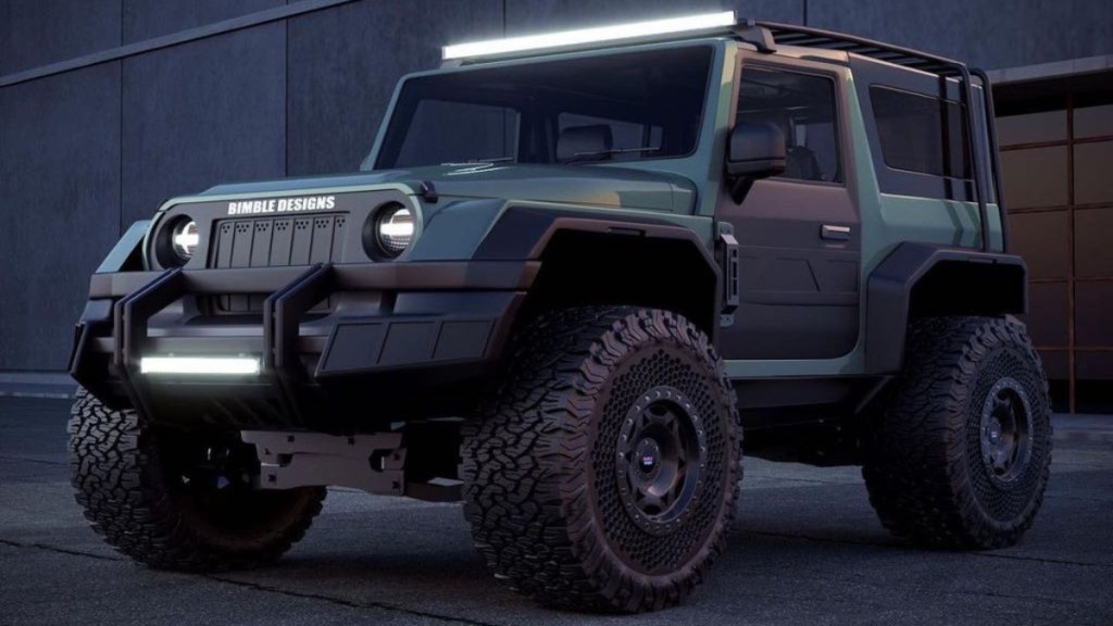 Mahindra Thar electric render