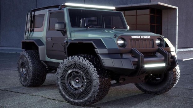 Mahindra Thar electric render