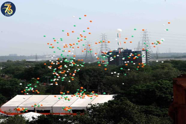 Glimpses of the Full Dress Rehearsal of the 77th Independence Day Celebrations at Red Fort in New Delhi on August 13, 2023.