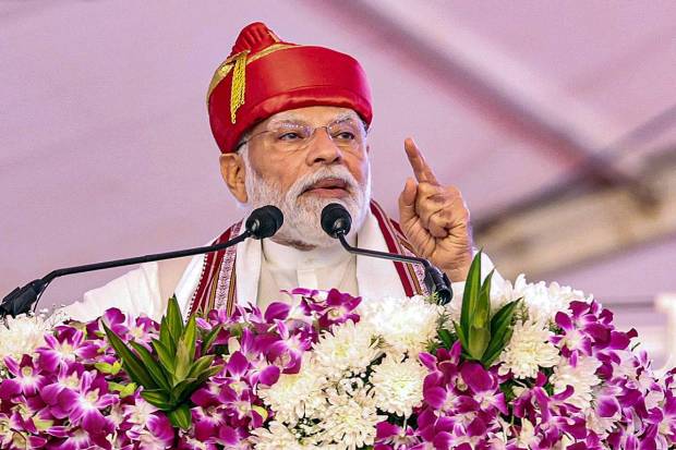 Prime Minister Narendra Modi addresses the Lokmanya Tilak National Award ceremony, in Pune. (PTI Photo)