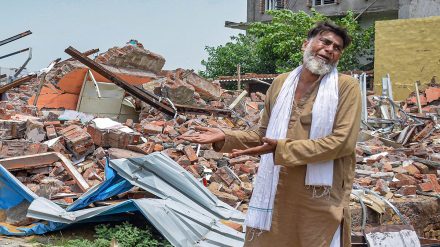 Demolition drive in Nuh Demolition drive in Nuh