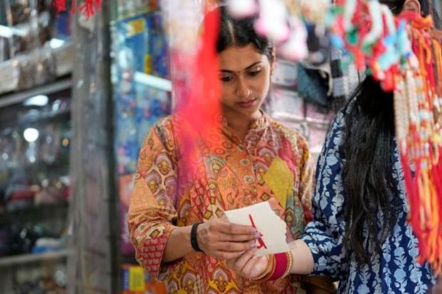 Raksha Bandhan is here and people are ringing in the festivities in grandeur in every nook and corner of the nation. The picture is from Jammu where big ‘rakhi’ stalls adorn the side of the roads on the occasion. (AP Photo)