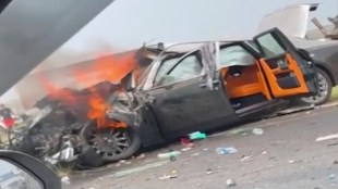 2 killed as speeding Rolls Royce crashes into oil tanker on highway near Delhi