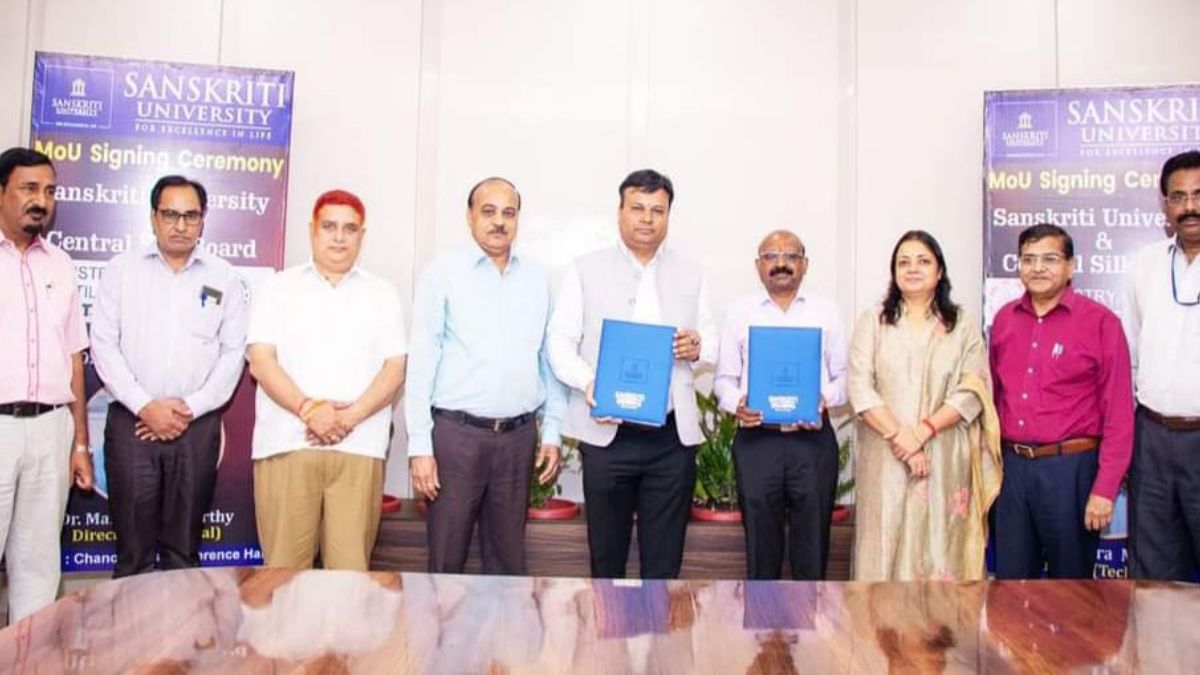Sanskriti University will recognise CSB scientists and research scholars as experts in their respective fields. Sanskriti University will recognise CSB scientists and research scholars as experts in their respective fields.