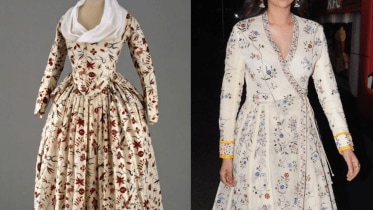 Chintz to Cheent, Chintz, Cheent dress, European dress, Indian textile in Europe, Textile, 77th independence day, 76 years of independence, India's fashion, British,