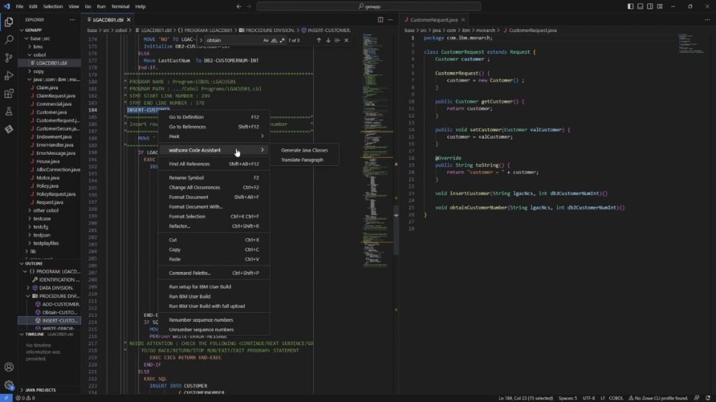 It’s believed that the watsonx Code Assistant product portfolio will extend over time It’s believed that the watsonx Code Assistant product portfolio will extend over time