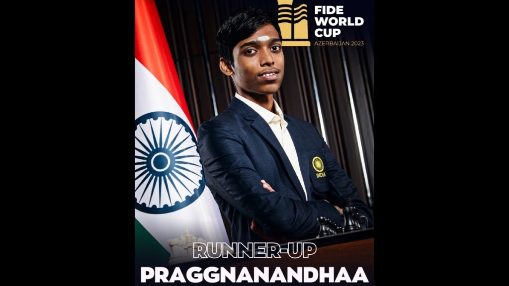 Indian Grandmaster R Praggnanandhaa news, Indian Grandmaster R Praggnanandhaa vs Magnus Carlsen, Magnus Carlsen news, Praggnanandhaa loses first tie-break game to Carlsen, chess world cup India news