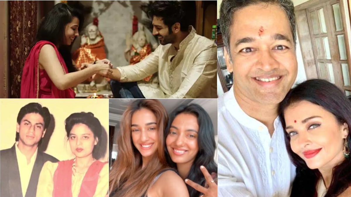 Shah Rukh Khan, Shah Rukh Khan sister, Aishwarya Rai Bachchan, Aishwarya Rai brother, bollywood siblings, bollywood brothers, bollywood sisters, shradha kapoor, parineeti chopra, bollywood, rakshabandhan, rakhi bollywood