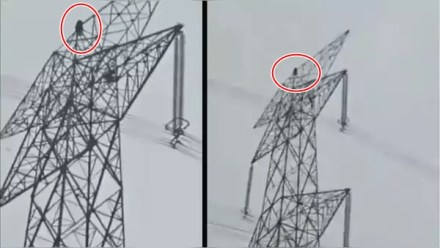 Watch VIDEO | Chhattisgarh girl climbs high-voltage tower after fight with boyfriend