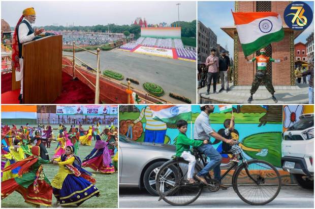 People across the country celebrated the 77th Independence Day with full zeal and enthusiasm on Tuesday. Prime Minister Narendra Modi greeted people and paid homage to freedom fighters.