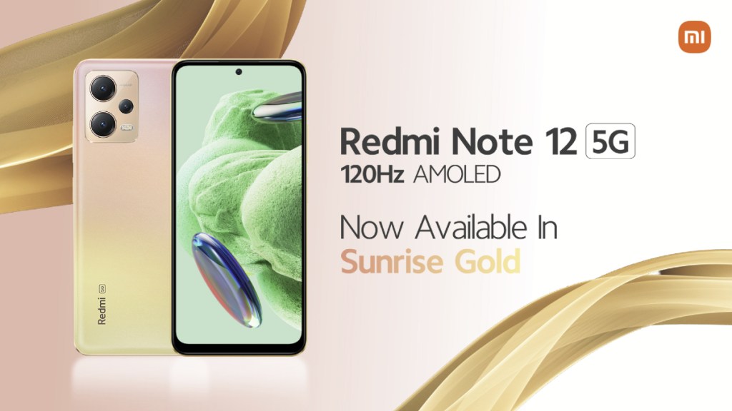 Redmi Note 12 5G sunrise gold