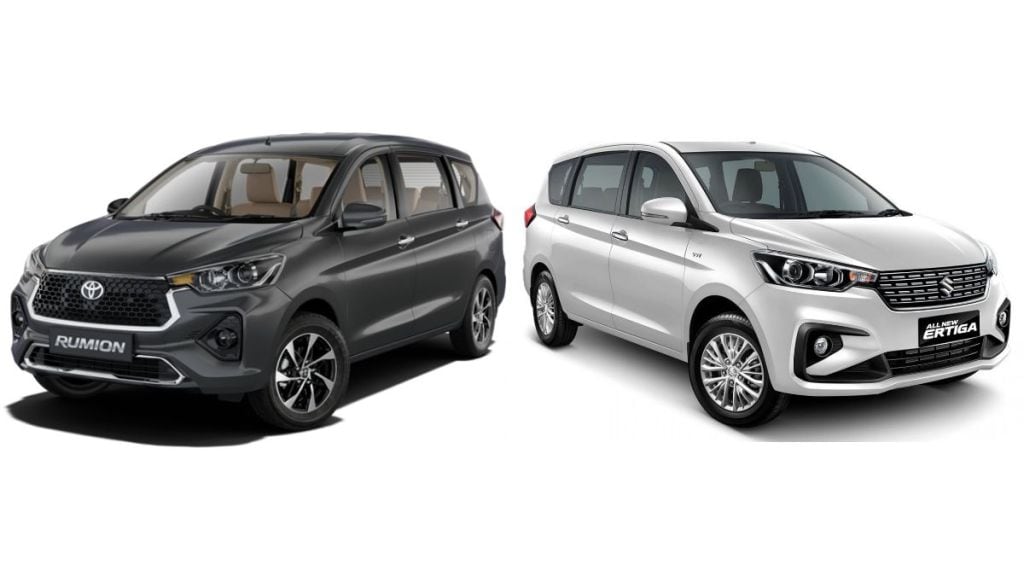 toyota rumion vs maruti suzuki ertiga