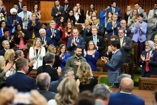 On Thursday, Zelensky confronted weakening political support in the United States for his country's demands for more arms.