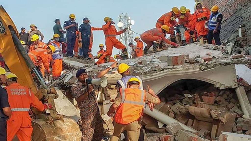Two dead, 10 injured in building collapse in Uttar Pradesh's Barabanki