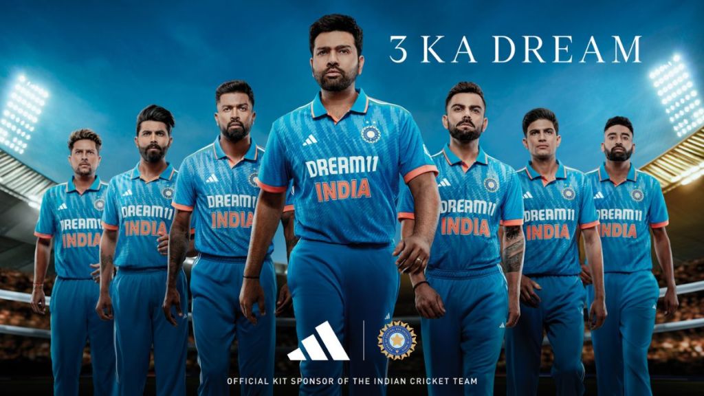 The ad film features cricketers Rohit Sharma, Virat Kohli, Hardik Pandya, Shubman Gill, Ravindra Jadeja, Shardul Thakur, Mohammed Siraj, and Kuldeep Yadav