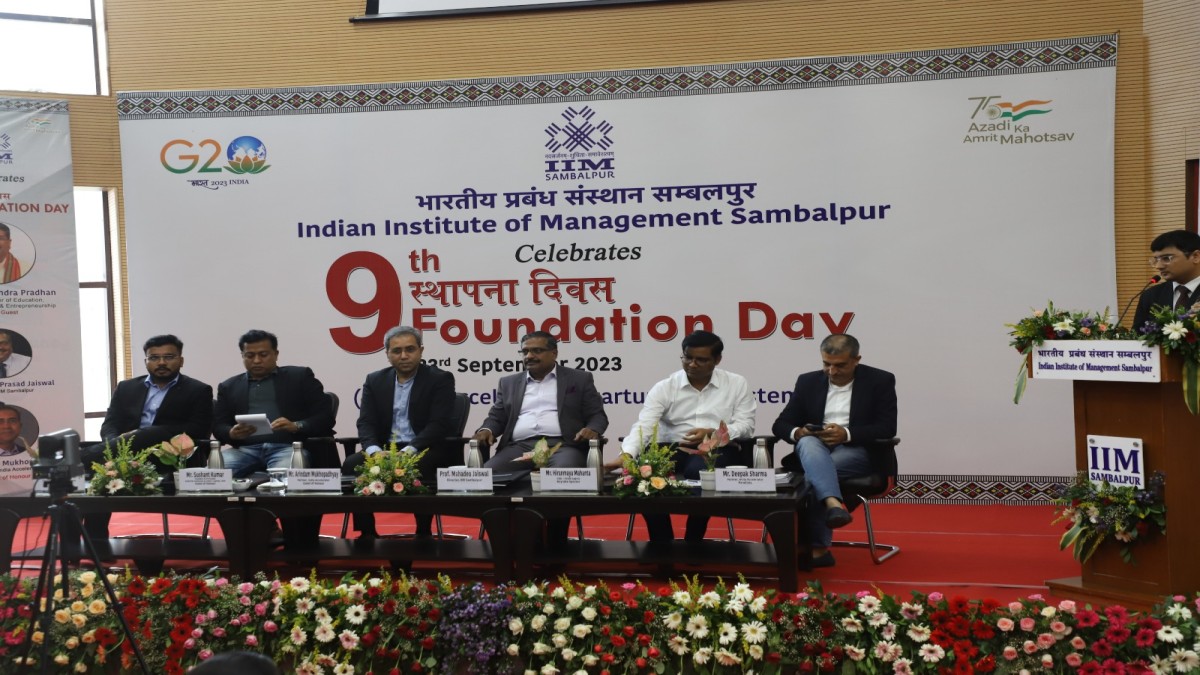 IIM Sambalpur celebrated its 9th Foundation Day with the Theme: “Accelerating Startup’s Ecosystems”.