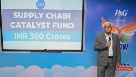 P&G India, supply chain, investment, funds, business solutions, Gati Shakti, digitization, capacity enhancement, sustainability, startups