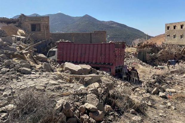 The Interior Ministry said it was accepting search and rescue-focused international aid from Spain, Qatar, Britain and the United Arab Emirates, bypassing offers from French President Emmanuel Macron and US President Joe Biden. (Reuters)