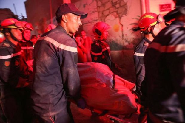 Morocco has deployed ambulances, rescue crews and soldiers to the region to help assist with emergency response efforts. (Reuters)