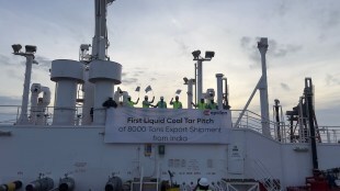Epsilon Carbon, liquid coal tar pitch, export, Mangalore port, global smelters, consignment, volume, transit time, sustainability
