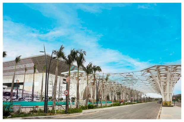 New metro station at Dwarka Sector 25, which will provide seamless connectivity between YashoBhoomi and the Delhi Airport Metro Express line. (Image: PTI)