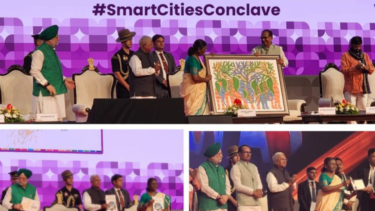 Indore wins 'Best Smart City' award at India Smart Cities Conclave 2023, Madhya Pradesh judged 'best state' Indore wins 'Best Smart City' award at India Smart Cities Conclave 2023, Madhya Pradesh judged 'best state'
