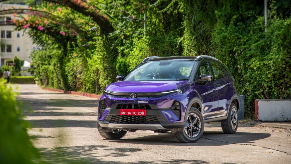 Tata Nexon facelift review purple