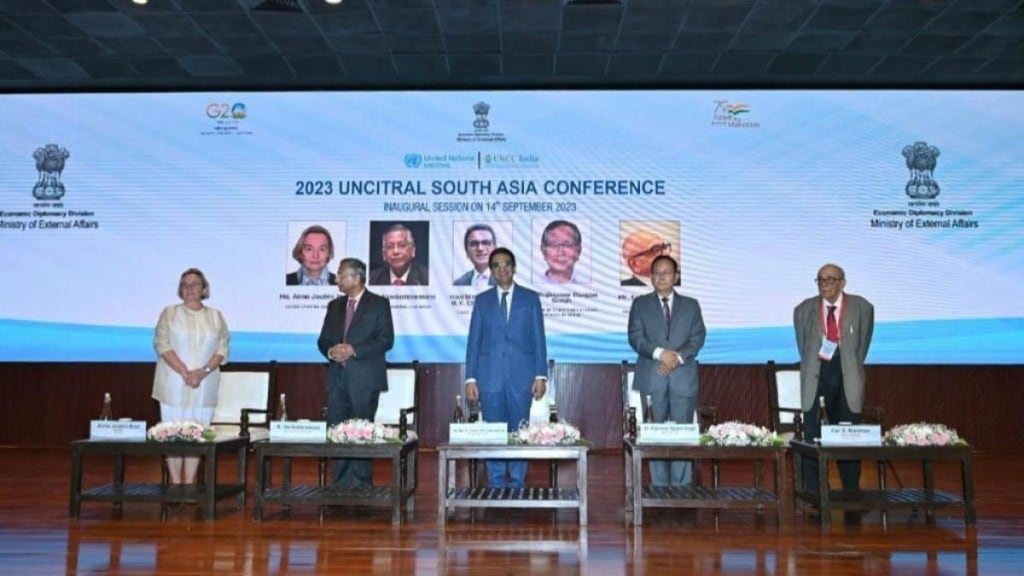 uncitral,uncitral south asia conference,arbitration,cji dy chandrachud,dy chandrachud,justice chandrachud,arbitral panels,arbitration conference,arbitration news,United Nations Commission on International Trade Law,United Nations Commission on International Trade Law South Asia Conference 2023.,United Nations Commission on International Trade Law South Asia Conference,supreme court,supreme court judges,supreme court news,supreme court chief justice,women in arbitration,women in arbitral panels,supreme court updates