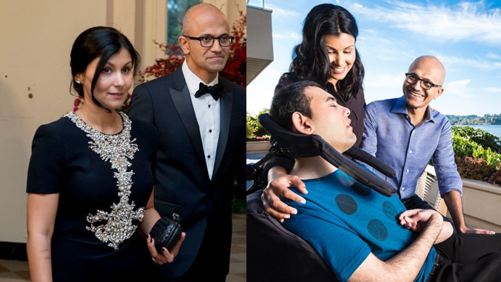 Satya Nadella, Anupama Nadella, Wife of Satya NSatya Nadella childrenadella,