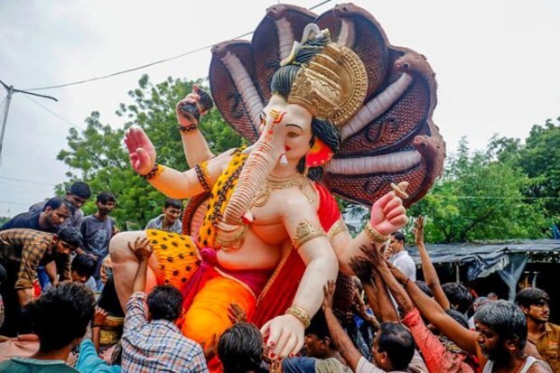 Mumbai has witnessed the highest number of pandals in the city this year. (Image: PTI)