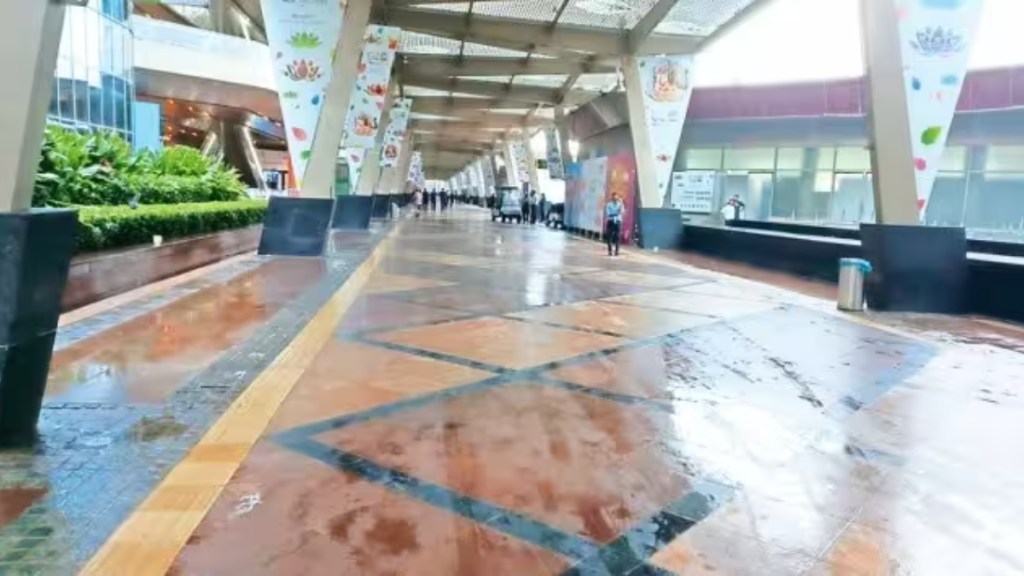 G20 venue waterlogged, waterlogging at G20 Summit, G20 Summit waterlogging, Delhi waterlogging, G20 Summit news, G20 SUmmit Delhi