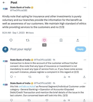 sbi insurance misselling news