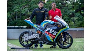 tvs electric motorcycle racing