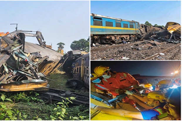 The restoration work is going on at the full swing day after major collision between passenger trains on the Howrah-Chennai line in Andhra Pradesh's Vizianagaram district. As per government, a total of 14 people have died in the accident while 50 others are injured. Injured have already been admitted in hospital for medical check ups. As many as five coaches and locomotives have been severely destroyed in the incident. Of these two coacjedbelonged to Palasa Passenger, and two coacheds and the locomotive were part of Rayagada Passenger train.A total of 33 trains have been cancelled and six others have been rescheduled. Here are some of the photos from the tragic site.