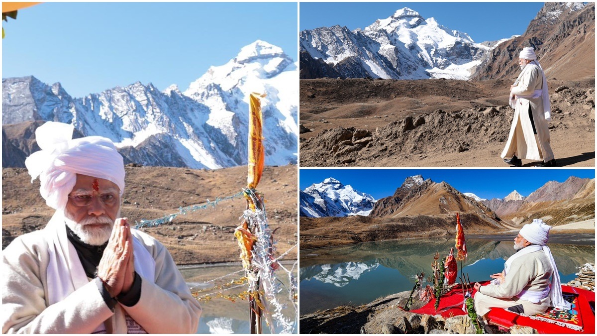 Pm modi in uttarakhand, pm modi at jageshwar dham, pm modi at parvati kund, pm modi uttarakhand visit,