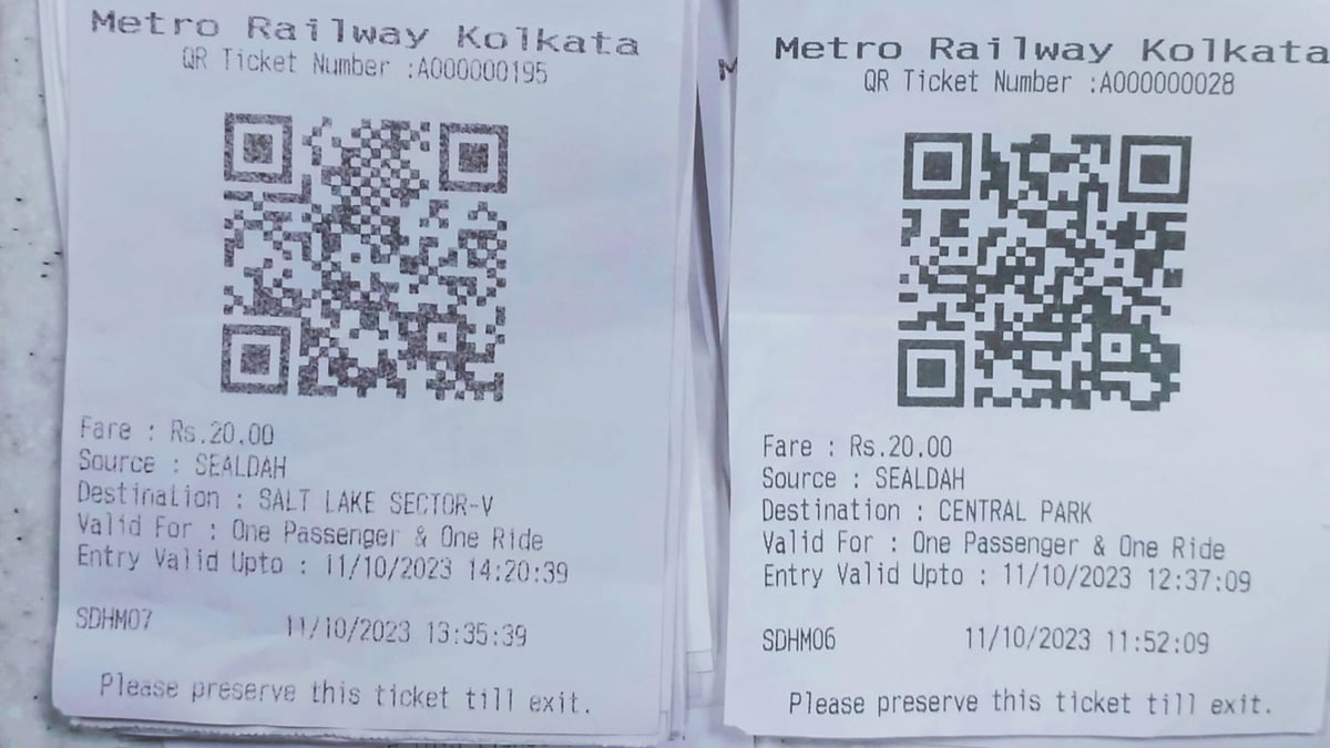 Kolkata Metro, Kolkata Metro new ticket system, Kolkata Metro news, Kolkata Metro latest news, Kolkata Metro paper based qr ticket, Kolkata Metro token system, Kolkata Metro sealdah station,