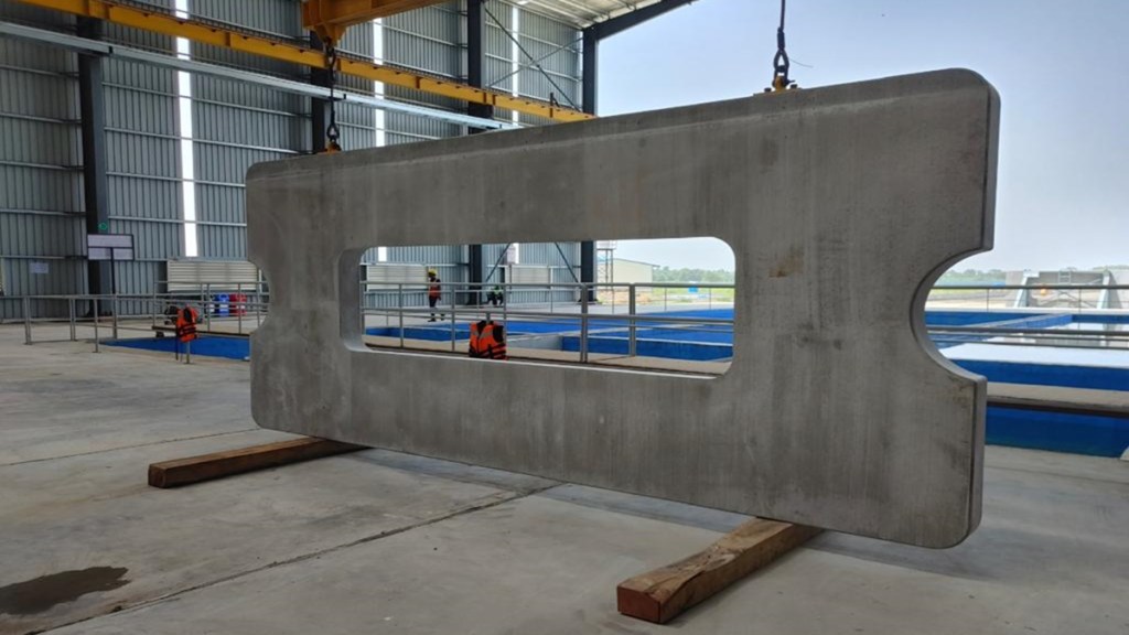 Mumbai-Ahmedabad Bullet Train Project, Mumbai-Ahmedabad Bullet Train corridor, mahsr corridor, mahsr project, NHSRCL, bullet train project, bullet train project latest update, Track Slab Manufacturing Facility, Track Slab Manufacturing Facility at anand, Track Slab Manufacturing Facility at gujarat, Track Slab Manufacturing Facility for bullet train, ballastless track, ballastless track works, ballastless track construction,