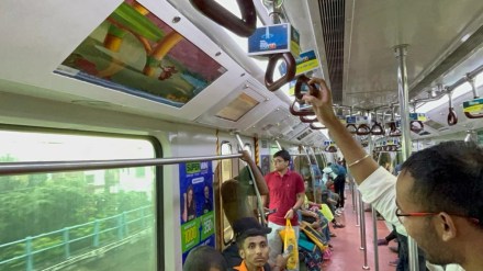Kolkata Metro, Kolkata Metro new facility, Kolkata Metro infotainment system, Kolkata Metro digital display screens, Kolkata Metro kids entertaining, Kolkata Metro passenger friendly initiative, Kolkata Metro latest news, Kolkata Metro updates, Kolkata Metro status, Kolkata Metro commuters, Kolkata Metro stations, Kolkata Metro blue line, Kolkata Metro significance,