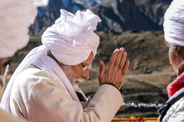 Later in the day, he will also interact with the local people, and visit an exhibition highlighting local art and products. He will also interact with personnels of Army, Indo-Tibetan Border Police (ITBP) and Border Roads Organisation (BRO). (PTI Photo)