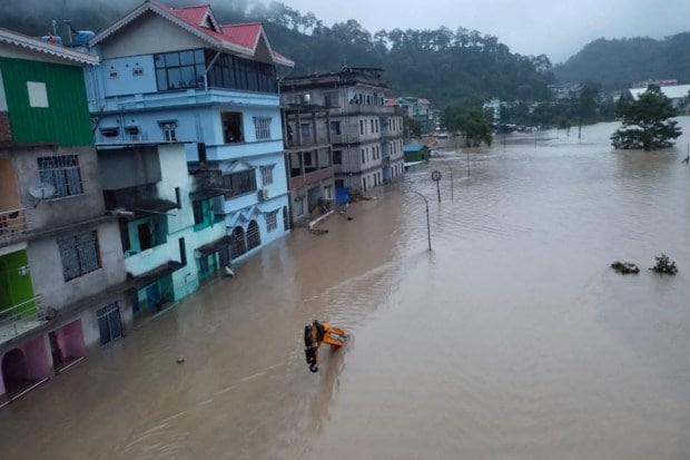 Meanwhile, the state administration is carrying out surveys to assess the damage and plan restoration of road connectivity. (Reuters Photo)