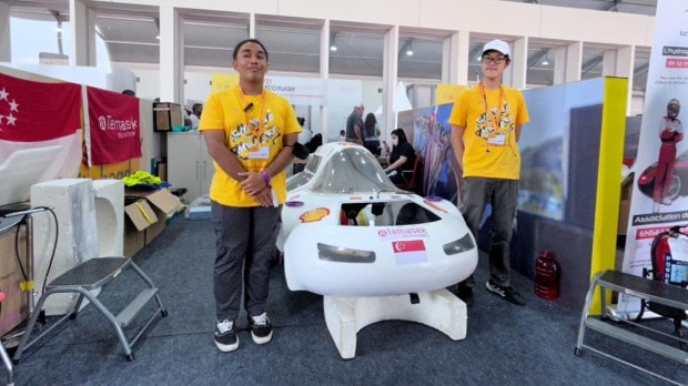 Ammar Yassir Bin Abdul Rashid and team from Singapore, representing Temasek Polytechnic
