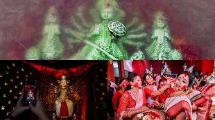 Durga Puja 2023, bell-shaped, Ram Temple, theme, Kolkata, pandals, PHOTOS, Vijayadashami , Vijayadashami celebration, Goddess Durga
