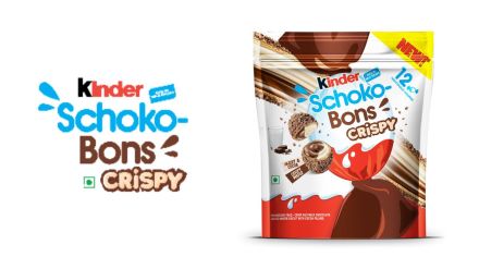 Kinder Schoko-Bons Crispy is a combination of milky and cocoa cream inside a crispy wafer, topped with cocoa sprinkles Kinder Schoko-Bons Crispy is a combination of milky and cocoa cream inside a crispy wafer, topped with cocoa sprinkles