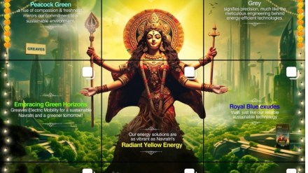 The campaign celebrates the essence of Navratri