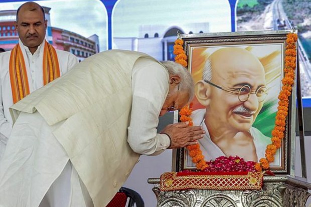 The PM said Mahatma Gandhi's global impact motivates the entire humankind to live with unity and compassion. (PTI)