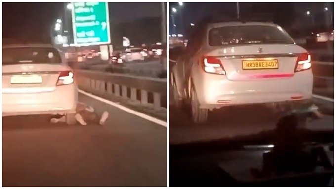 Delhi man dies after being dragged by car for over 200 meters | Watch VIDEO Delhi man dies after being dragged by car for over 200 meters | Watch VIDEO