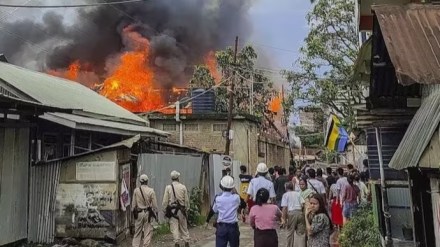 Fresh violence in Manipur, two houses torched, bullets fired Fresh violence in Manipur, two houses torched, bullets fired