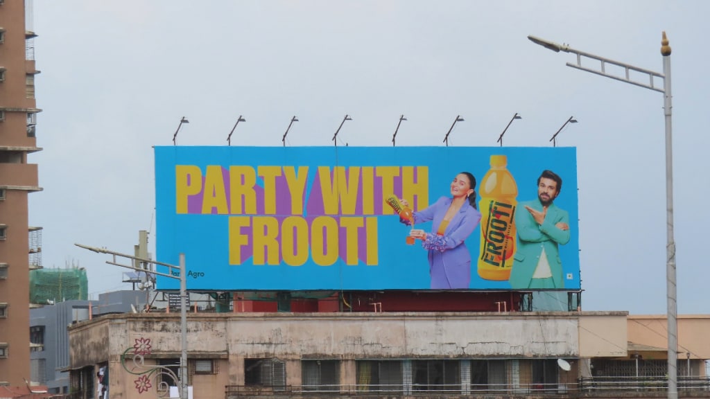 The outdoor strategy is aptly timed, coinciding with the ongoing festive fervour