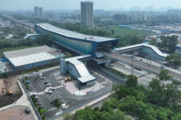 The priority section between Sahibabad and Duhai Depot has five stations -- Sahibabad, Ghaziabad, Guldhar, Duhai and Duhai Depot. The segment from Duhai to Duhai Depot is a spur from the main corridor. (PTI Photo)